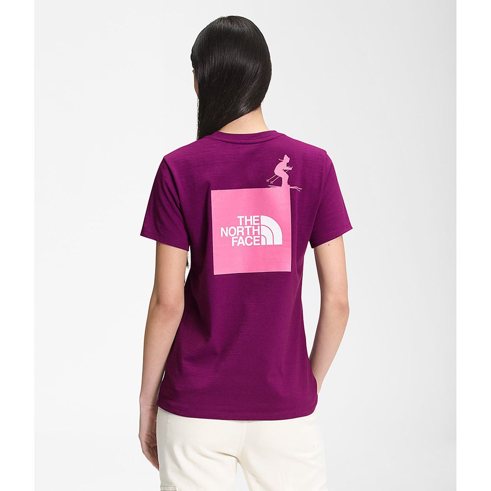 The North Face T-Shirts Womens Australia - The North Face Short Sleeve Altitude Problem Purple (VOZ-